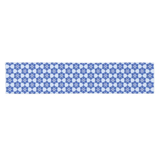 Blue Star Art Holiday Cloud Table Runner Kurzer Tischläufer (Horizontal)