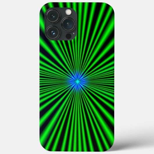 Blue Star auf grünem Licht Case-Mate iPhone Hülle (Rückseite)