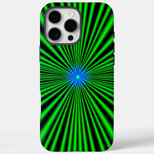 Blue Star auf grünem Licht Case-Mate iPhone Hülle (Rückseite)