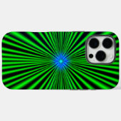 Blue Star auf grünem Licht Case-Mate iPhone Hülle (Rückseite (Horizontal))