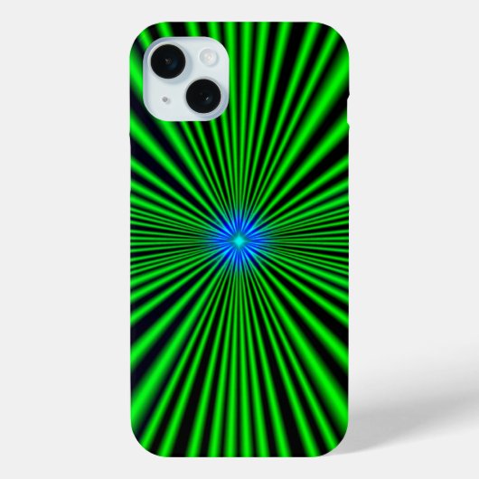 Blue Star auf grünem Licht Case-Mate iPhone Hülle (Rückseite)