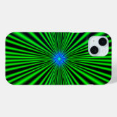 Blue Star auf grünem Licht Case-Mate iPhone Hülle (Rückseite (Horizontal))