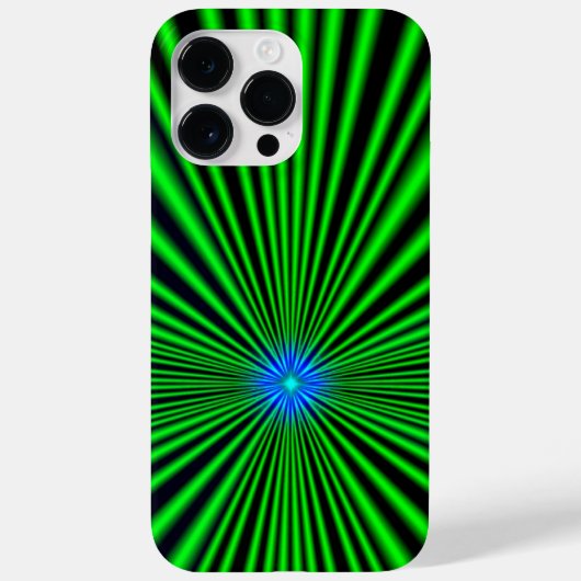 Blue Star auf grünem Licht Case-Mate iPhone Hülle (Rückseite)