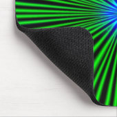 Blue Star auf grünem Licht Mousepad (Ecke)
