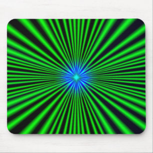Blue Star auf grünem Licht Mousepad