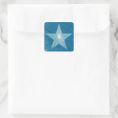 Blue Star Aufkleber (Tasche)