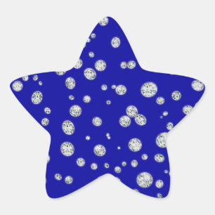 Blue-Star-Aufkleber Stern-Aufkleber