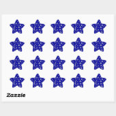 Blue-Star-Aufkleber Stern-Aufkleber (Blatt)
