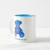 Blue Star Bear Tasse (Vorderseite Links)