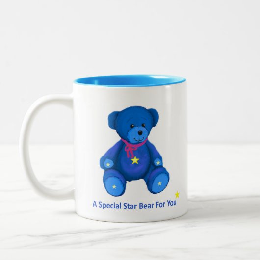 Blue Star Bear Tasse (Links)