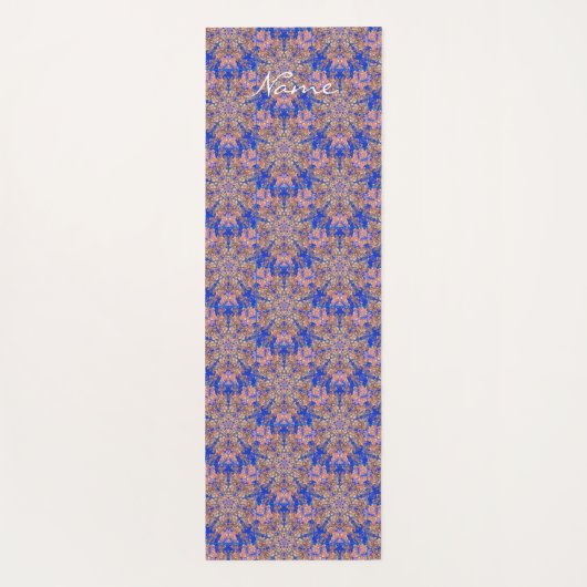 Blue Star Blätter Muster Thunder_Cove Yogamatte (Rückseite)