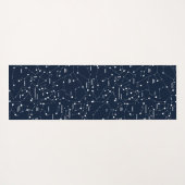Blue Star Constellation Yoga Mat Yogamatte (Rückseite (Horizontal))