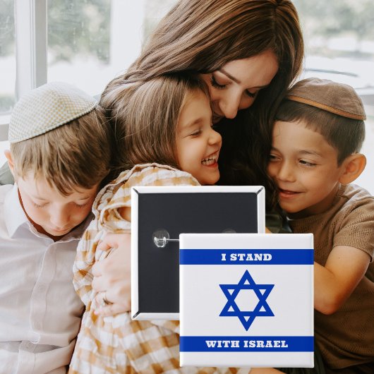 Blue Star der David Flag, ich stehe mit Israel Button