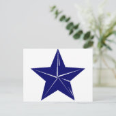 Blue Star Design für jeden Zweck!! Postkarte (Stehend Vorderseite)