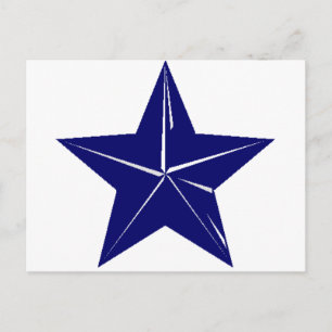 Blue Star Design für jeden Zweck!! Postkarte