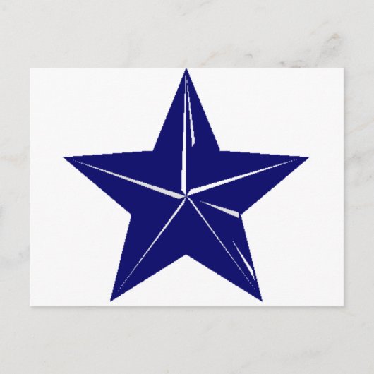 Blue Star Design für jeden Zweck!! Postkarte (Vorderseite)