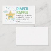 Blue Star Diaper Raffelschein Begleitkarte (Vorne/Hinten)