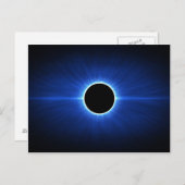 Blue Star Eclipse Postkarte (Vorne/Hinten)
