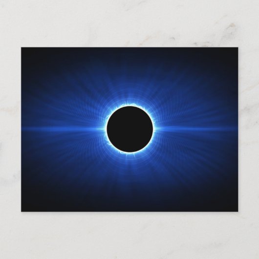 Blue Star Eclipse Postkarte (Vorderseite)