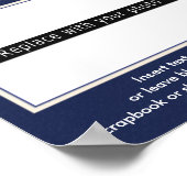 Blue Star Foto Collage Display Poster (Ecke)