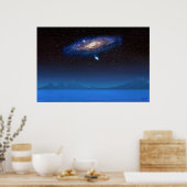 Blue Star Galaxy Poster (Küche)
