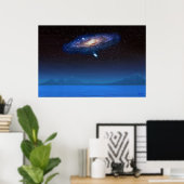 Blue Star Galaxy Poster (Heimbüro)