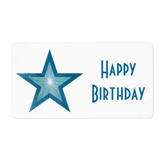 Blue Star 'Happy Birthday' Grand White Label (Vorne)