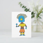 Blue Star Kachina Postkarte (Stehend Vorderseite)