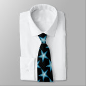 Blue Star Krawatte schwarz (Gebunden)