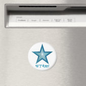 Blue Star Kühlschrank 'STAR' Magnet rund weiß (In Situ (Geschirrspüler))