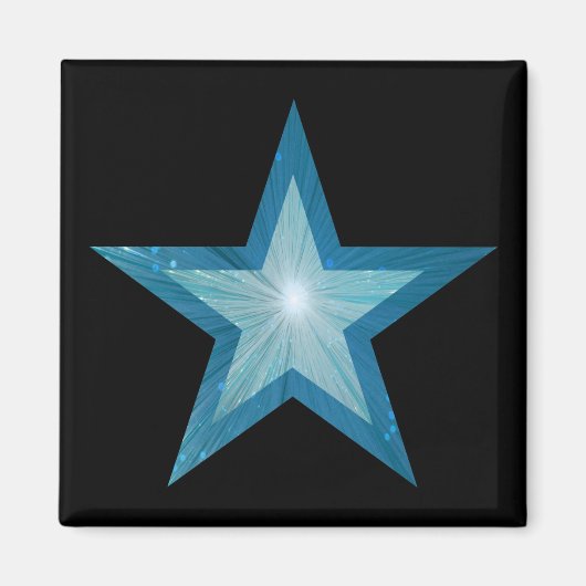 Blue Star Kühlschrankmagnet (Vorne)