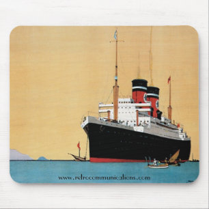 Blue Star Line Mousepad