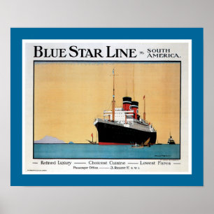 Blue Star Line Plakat