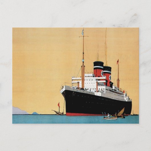 Blue Star Liner Postkarte (Vorderseite)