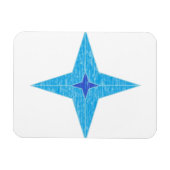 Blue Star Magnet (Horizontal)