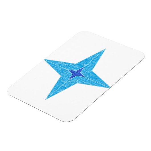 Blue Star Magnet (Linke Seite)
