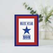 Blue Star Mama Military Postkarte (Stehend Vorderseite)
