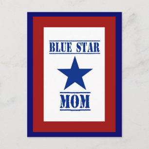 Blue Star Mama Military Postkarte