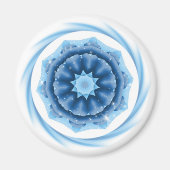 Blue Star mit Herz Magnet (Vorne)