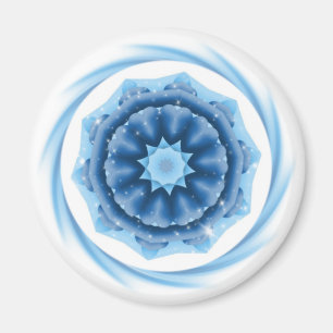 Blue Star mit Herz Magnet