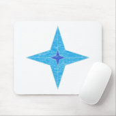 Blue Star Mousepad (Mit Mouse)