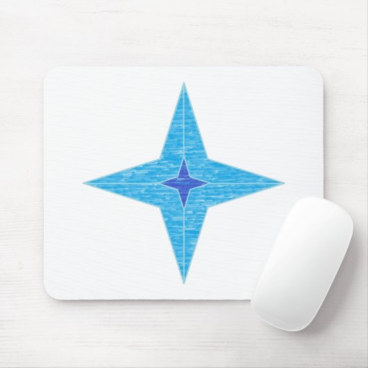 Blue Star Mousepad (Mit Mouse)