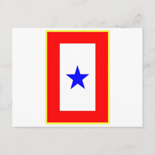 Blue Star Mutter Postkarte