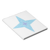Blue Star Notizblock (angewinkelt)