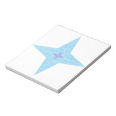 Blue Star Notizblock (Rotiert)