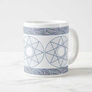 Blue Star Octagram Jumbo-Tasse