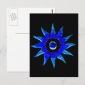Blue Star Postkarte (Vorne/Hinten)