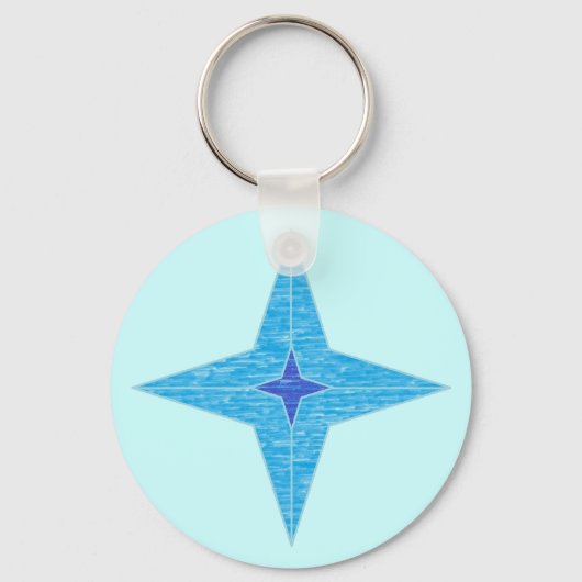 Blue Star Schlüsselanhänger (Vorderseite)
