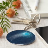 Blue Star Schlüsselanhänger (Seite)