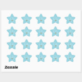 Blue Star Shape Baby Duschkleber Corgi Design Stern-Aufkleber (Blatt)
